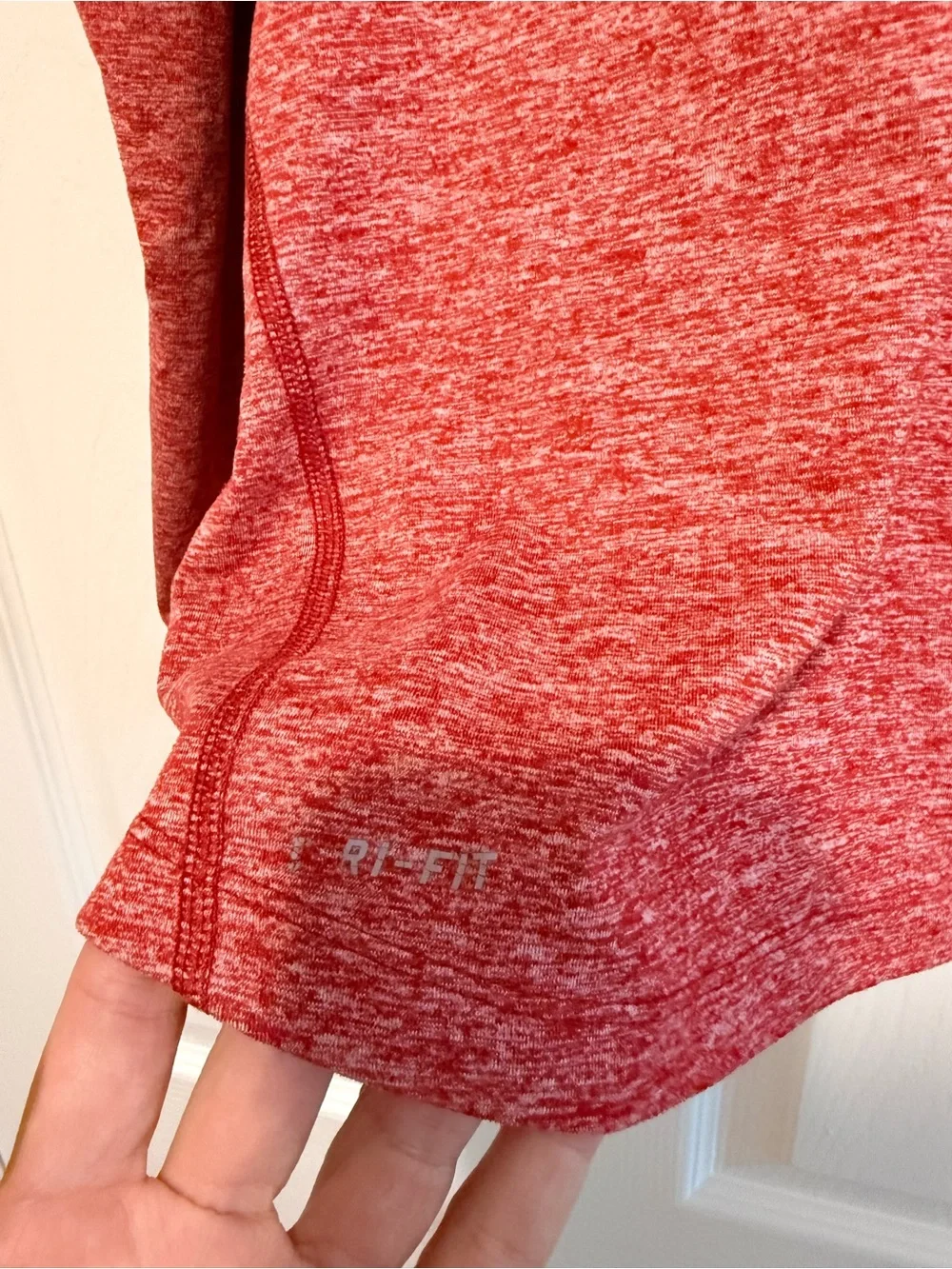 Nike Women's Arkansas Razorbacks Heather Red Quarter-Zip Pullover